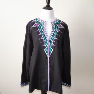 Bob Mackie Wearable Art Top with Keyhole Neckline